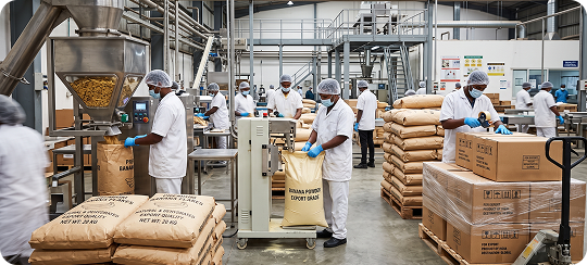 Quality control packaging facility